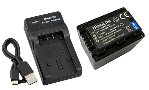 NinoLite 3点セット 互換 バッテリー +USB型 充電器 +海外用交換プラグ 、パナソニック 対応 dc106vwvbt380_t.k.gai