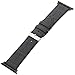 Gilden for Apple 42mm Gator-Grain Calfskin Black Watch Strap F30XL-0124-SMART (Fits 42 Millimeter Apple Watch, Extra Long, Black)