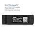 [Upgrade] Powerextra 2-Pack Typhoon H 6300 mAh 14.8V 93.2 Wh 4S LiPo Intelligent Flight Battery + Battery Safe Bag Replacement for Yuneec Typhoon H 4K Camera Drone - Black
