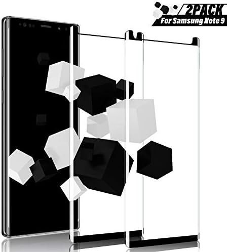 Aonsen Galaxy Note 9 Screen Protector, [2 Pack] 9H Hardness Tempered Glass Screen Protector, Anti-Shatter, Case Friendly, Bubble Free, HD Screen Protector Film for Samsung Galaxy Note 9 - Black