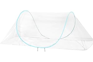 CMINGJ Large Pop Up Mosquito Tent, Portable Foldable Mosquito Net for Bed Camping Travel Patio (78 * 31 * 22inch) (Blue Adjustable Size)