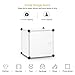 LANGRIA 16 Cubby Wardrobe Closet System Cube Organizer Plastic Storage Cubes Drawer Unit, DIY Modular Bookcase Cabinet for Clothes, Shoes, Toys (White)
