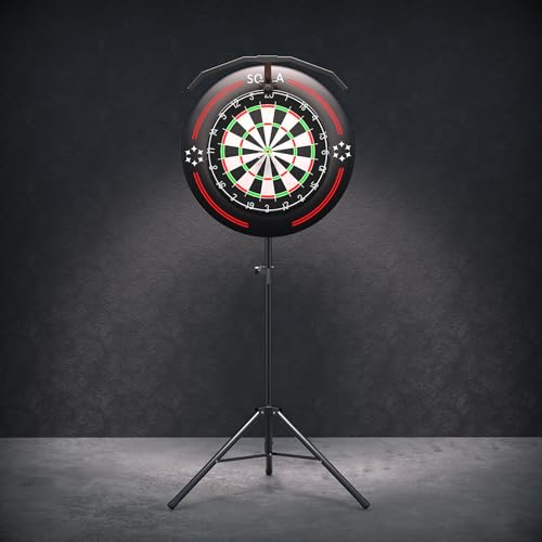 Solla Dartboard Stand, Ständer Für Dartscheiben, Tragbares Stativ Für Dartscheiben, Geeignet Für Geeignet Für Sisal- Und Elektronische Dartscheiben-Dartscheiben (Dartscheibe Nicht Enthalten)