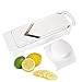 LisaKitchen 3 Stainless Steel Blades Mandoline Slicer for Vegetable, Fruit & Cheese