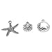 Maggie 40 Pcs Bulk Lots Antique Silver Charm Pendant Collection, Bracelet Necklace Vintage Jewelry Findings for DIY Jewelry Making and Crafting