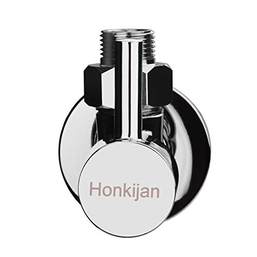 Honkijan 1/4 Turn Angle Valve Environmental Protection Copper Thickening G1/2 Turn G3/8 Chrome Angle Stop Valve Home Improvement