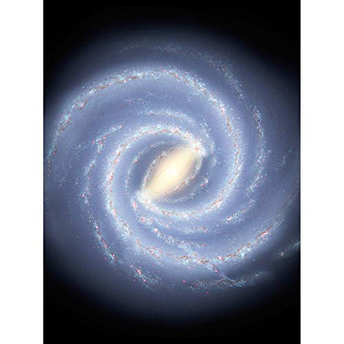 Space NASA Milky Way Galaxy Map Stars Illustration Art Print Canvas Premium Wall Decor Poster Mural