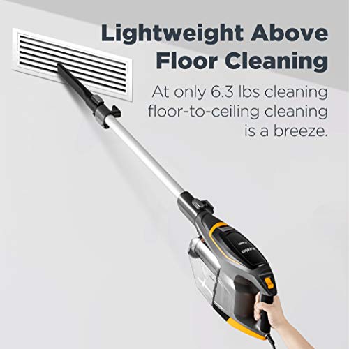 Eureka Flash Lightweight Stick Vacuum Cleaner, 15KPa Powerful Suction, 2 in 1 Corded Handheld