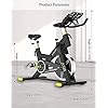 ANEWSIR Exercise Bike Indoor Cycling Bike, Silence Equipment with LCD Display/Heart Rate Monitor/iPad Holder/Magnetic Resistance/Adjustable Soft Seat, Cardio Bike ideal for Home Gym. (2021 new)
