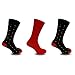 Mens Organic Bamboo Socks With Polka Dot Design (Pack Of 3)