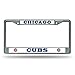 Rico Industries FC5302 MLB Chicago Cubs Chrome License Plate Frame