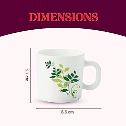 Larah by Borosil Fern Opalware Cup