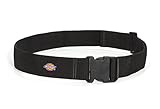 Dickies Work Gear 57013 Dickies Heavy-Duty Work Belt, Holds Most Pouches, Clips, and Tool Holders for Woodworkers and Contractors, 2-Inch Web, Adjustable, Black