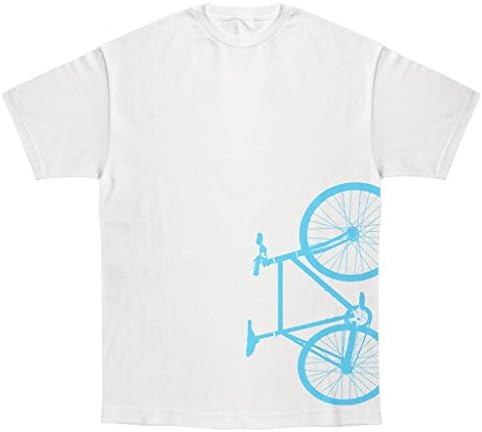 I Heart Analogue Fixie Bike T-Shirt Fixed Gear Bicycle. Printed in USA.. White. Medium.