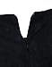 DUBACH Women's High Waist Faux Suede Solid A-Line Skirt(Black,S)