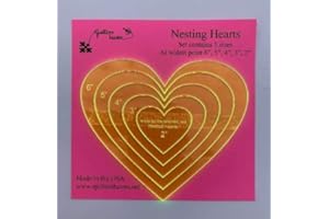 Katalic Nested Hearts for Quilting and Crafts Y