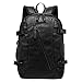 Bingirl Men Business Casual Backpacks for School Travel Bag Black PU Leather Men's Fashion Shoulder Bags Vintage Boys Men Backpack