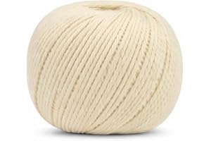 LITO LINEN AND TOWEL Organic Butcher’s Twine for Cooking & Trussing – 1.2mm Heavy-Duty Natural Cotton Kitchen Twine 200 Feet – Food-Safe, Oven-Safe String for Meat, Turkey, Baking, & Crafts