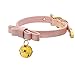 Handmade Cosplay Lolita Kitty Bell Collar Leather Bow Choker Necklace