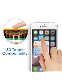 JETech - Protector de pantalla para Apple iPhone 8 Plus, iPhone 7 Plus, iPhone 6s Plus y iPhone 6 Plus, película de cristal templado, 5,5 pulgadas