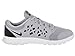 NIKE Flex Run 2015 Kids' Athletic Footwear Running Shoe Boys and Girls Grey White Black Fashion Sneakers 724989 003 (2 Y US Little Kid)