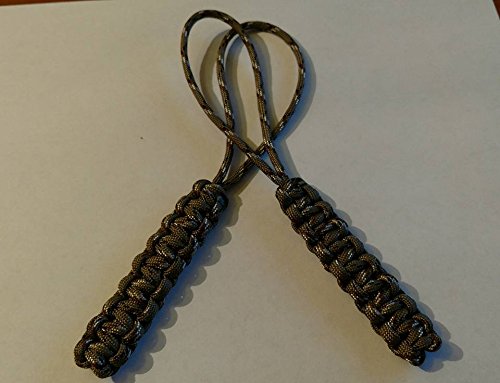 550 Paracord Knife Lanyard / Key Fob / Zipper Pulls "Desert Camo" (2 pack)