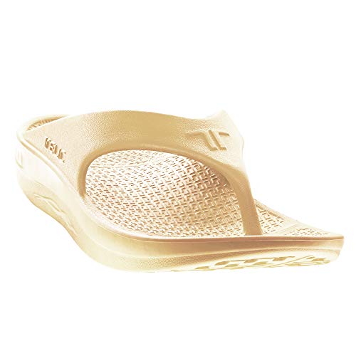 Telic Energy Flip Flop - Comfort Sandals for Men and Women, Idaho Dunes, Women's 10 / Men's 9