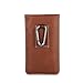 Hadi PU Leather Cell Phone Belt Holster Carrying Case with Magnetic Closure For 5.5 inch Cell Phone (For iPhone 6 Plus/6s Plus/7 Plus, For Samsung S6/S7/S7 Edge) - Vertical - Brown - Meduim Size