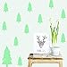 Christmas Tree Wall Decals Decorations Glow in the Dark, Feskin Window Wall Stickers for Xmas Party Kids Home Room Decor