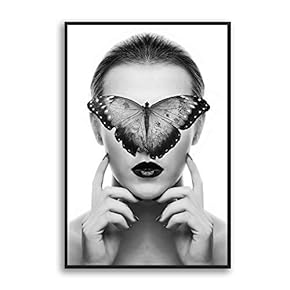 Framed Canvas Home Artwork Decoration Portrait Canvas Wall Art for Living Room, Bedroom - 16x24 inches