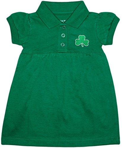 Creative Knitwear Irish Baby Shamrock Polo Dress/Bloomer