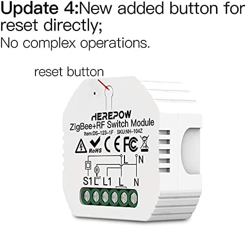 Interruptor wifi WiFi Smart Light Switch DIY Module Smart Life Tuya Aplicacin y Wireles Control de ZigBee Control S Control remoto compatible con Alexa Echo y Google Home 12 Way Control de Zi