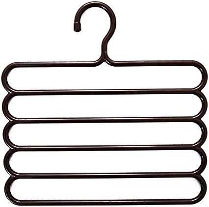 Loweryeah Multicolor Plastic Multi-Layer Antiskid Trousers Hanger Tie Frame Silk Scarf Hanger