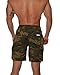 YoungLA Gym Shorts Men Workout Athletic 112 Cmgrn L Camo Green
