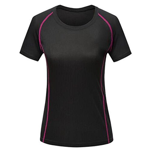 Women's Plus Size Active T-Shirt Running Fitness Quick Dry Short Sleeve Top Sports Black Tee XXL