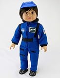 American Fashion World Navy Blue NASA Astronaut Suit | Fits 18