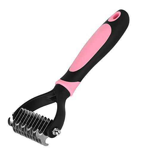 Pet Grooming Rake 2 Sided Safe Dematting Comb Undercoat Tool For