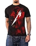 Metallica T Shirt Hardwired Jumbo Album Cover Band Logo Official Mens Black