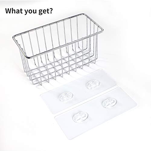 image for SMARTAKE Sponge holder, SUS304 Stainless Steel, Waterproof Sink Caddy 