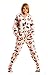 KISS Strutter White Hooded Adult Onesie Pajamas (L)