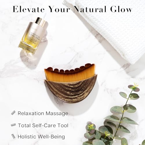 VRAIKO Lymphatic Contour Face Brush, V-Shape Lymphatic Drainage Massager Contour Brush, Ergonomic Design to Precisely Fit Facial Curves, Reduce Fatigue & Awaken Skin