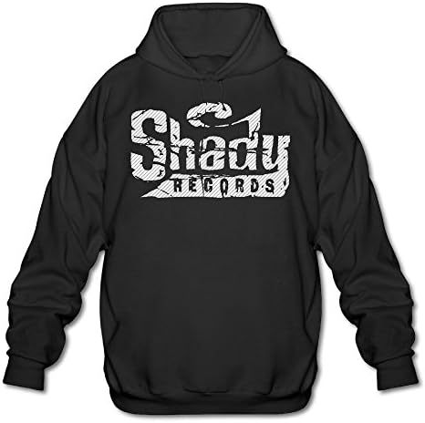 Dfkjgkjgfgj MensPrintings Pullover Sweatshirt Hoodie Eminem Shady Records Single BlackLarge