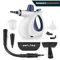 Handheld Pressurized Steam Cleaner with 9-Piece Accessory Set - Multi-Purpose and Multi-Surface All Natural, Chemical-Free Steam Cleaning for Home, Auto, Patio, More