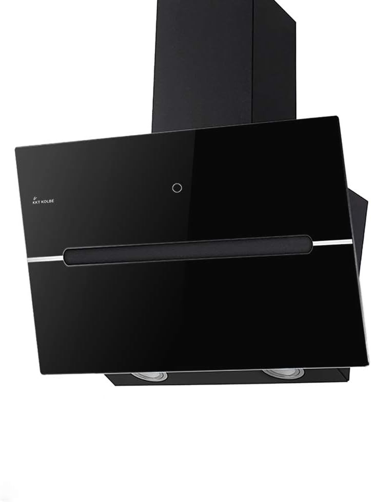 KKT KOLBE Kopffreie Dunstabzugshaube/Wandhaube / 60cm / Edelstahl/schwarzes Glas/Extra-leise / 9 Stufen/LED-Beleuchtung/TouchSelect Sensortasten/Nachlaufautomatik / ECCO609S