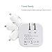 USB Wall Car Charger Compact,BOLWEO 2.4A 2-in-1 Dual Port USB Car Travel Charger and Home Wall Adapter with Foldable Plug for Smartphones,Kindle,iPad and More