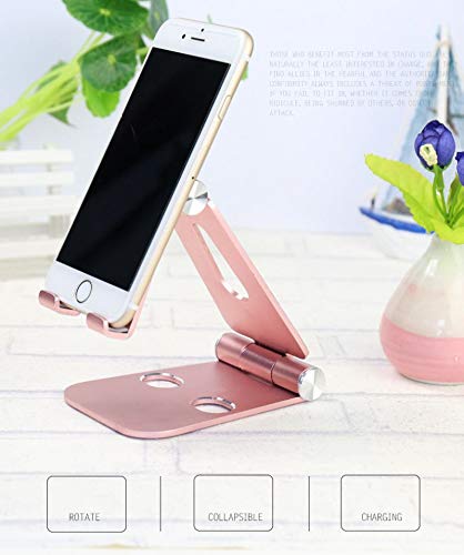 iMagitek Multi-Angle Portable Stand Compatible with iPad Pro/iPad Pro 9.7, iPad Air, iPad Mini, iPhone and Other Smartphones or Tablets (4-10 inch) - Rose Gold