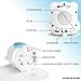 GOgroove Mini Cute Animal Battery Powered Portable Wired Speaker (Polar Bear) with LED Night Light Speaker for Kids - Passive Subwoofer, Built-in 3.5mm AUX Cable - Plug into Tablets, Phones, More