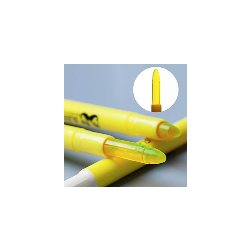 Mr. Pen No Bleed Gel Highlighter, Bible Highlighters, Yellow, Pack of