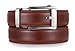 Mio Marino Ratchet Belts for Men - Genuine Leather Dress Belt - Automatic Buckle (Pristinely Modern - Burnt Umber, Adjustable from 28