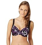 Panache Tallulah Balconette Swim Top, 36H, Purple Animal